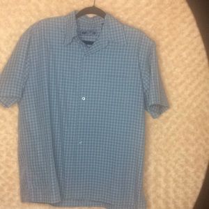 Blue Retro Lounge Woodys Button Up